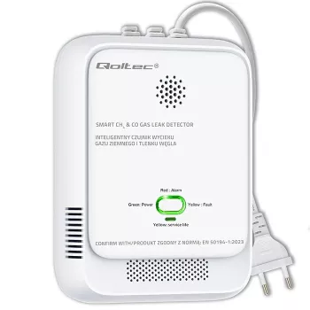 Detector de gas y monóxido de carbono LED