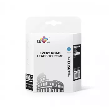 Tinta para HP OJ Pro 8100 cian remanufacturada TBH-951XLCR