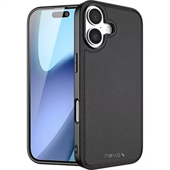 Funda protectora Nevox StyleShell NYLO para iPhone 17, 6,3 pulgadas, negra
