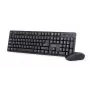 Conjunto de teclado + ratón negro/inalámbrico