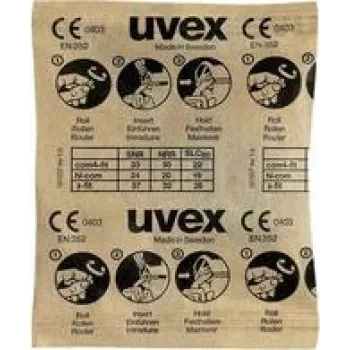 Tapones para los oídos desechables UVEX x-fit 37 dB, modelo 2112087 — 100 pares