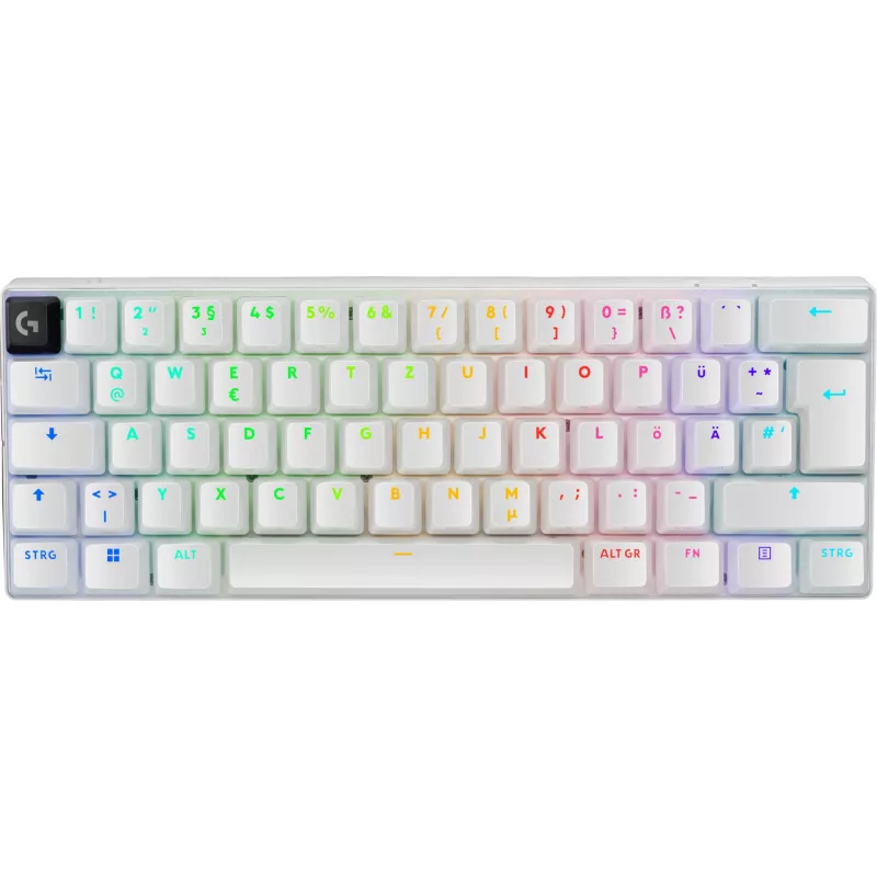 Logitech G PRO X 60 teclado gaming USB RF inalámbrico Bluetooth QWERTZ Alemán Blanco