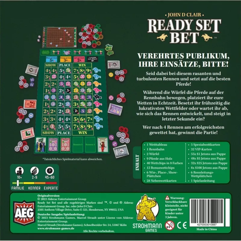Ready Set Bet, juego de mesa