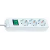 Regleta de enchufes Brennenstuhl Eco-Line con interruptor [3 tomas, blanca, 5m]