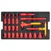 Neo Tools Caja de servicio para electricistas 52 piezas en resistente caja 22