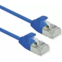 ROLINE DataCenter – Cable de red – RJ-45 (M) a RJ-45 (M) – 30 cm – U/FTP – CAT 6a – libre de halógenos, moldeado, con lengüeta de retención segura, flexible, 10 Gigabit Ethernet – Azul, Pantone 647C (21.15.3341)