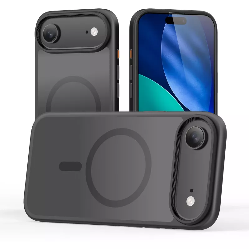 StyleShell INVISIO, funda para móvil negra, iPhone 17 Air, compatible con MagSafe