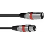 Cable XLR Omnitronic 3022045R — 1 x conector macho XLR a 1 x conector hembra XLR, 1,5 m