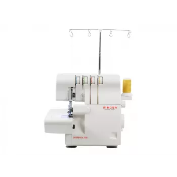 Máquina overlock SINGER 14SH654 — eléctrica, ojales de 4 pasos, brazo libre, 1300 puntadas, blanca