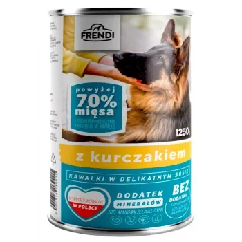Comida en lata para perros Frendi con pollo en salsa 1250 g