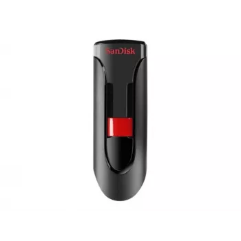 Memoria USB SANDISK Cruzer Glide 32 GB USB Type-A 2.0, diseño deslizante, protección por contraseña, negro/rojo