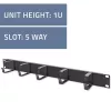Organizador de cables QOLTEC 54515 1U para racks de 19 pulgadas
