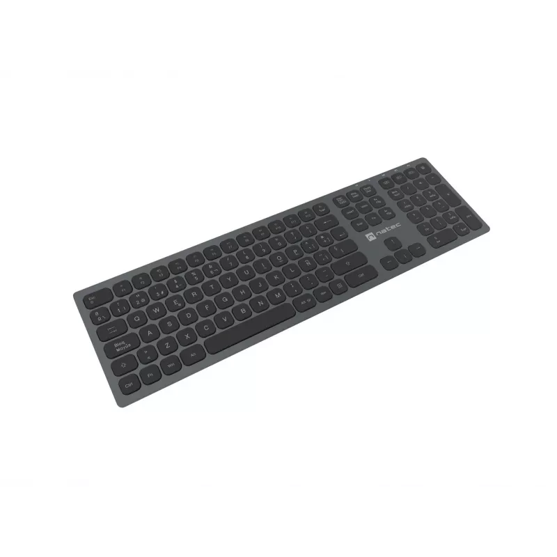 Teclado universal NATEC NKL-1830 RF Wireless Bluetooth QWERTY Español Negro Gris