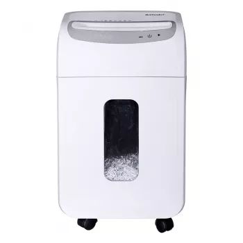 Destructora de papel ActiveJet ASH-1602M, P-5, 28 l, corte 2x14 mm, blanca
