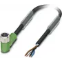Cable sensor/actuador Phoenix Contact M8 (90°) conector hembra abierto 10,0 m (SAC-4P-10,0-PUR/M 8FR)