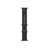 Correa Ocean negra 49 mm - acabado titanio natural