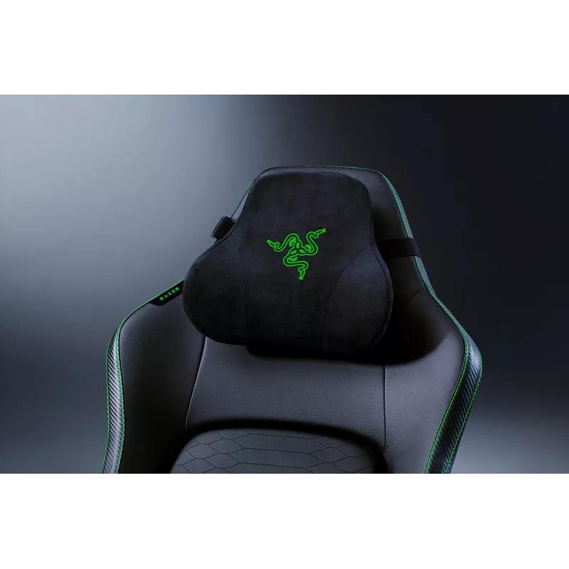 Silla gaming Razer Iskur V2 asiento acolchado negro verde