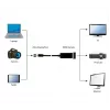 Adaptador de cable Gembird A-MDPM-HDMIF-02 Mini DisplayPort a HDMI Type-A (estándar) negro