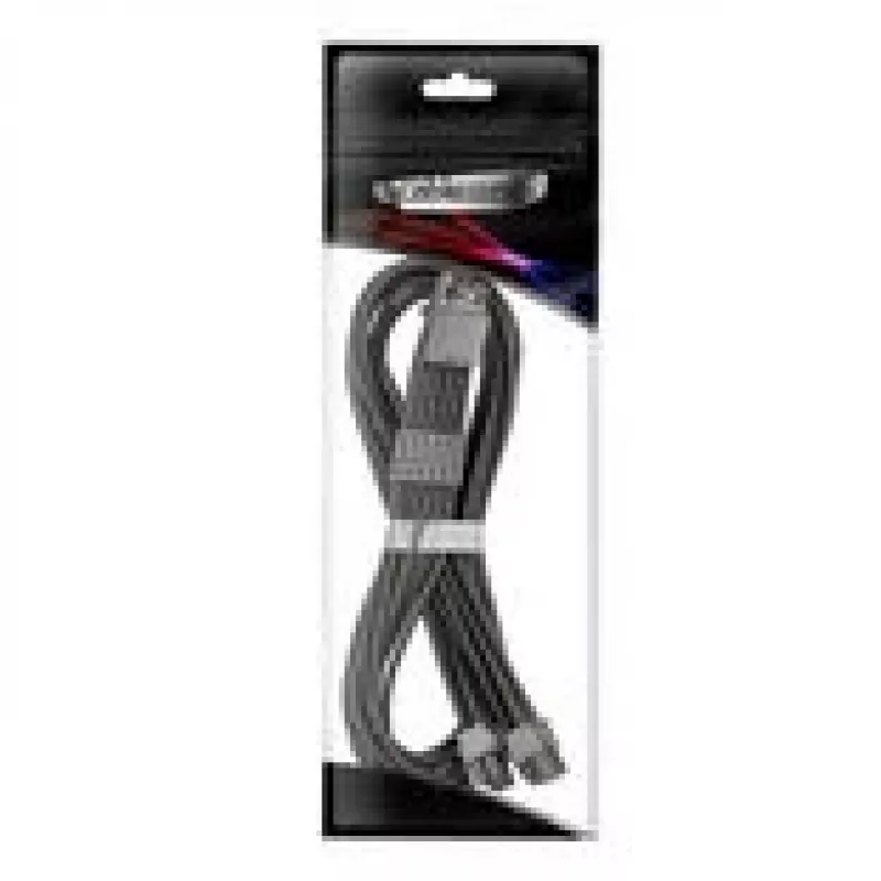 Cable CableMod C-Series Pro ModMesh 16-Pin a 2×8-Pin con funda para fuentes de alimentación Corsair Tipo 4 y 3, 60 cm, negro