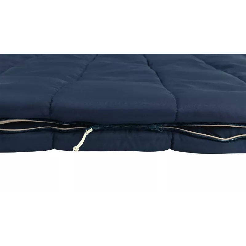 Saco de dormir Outwell Contour Lux Double rectangular poliéster, 1450×2200 mm, altura máxima del usuario 190 cm, azul