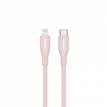 CANYON Cable CLNM60 C-L 60W MFI 1m silicona Rosa