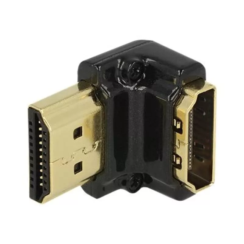 Conector HDMI DeLOCK 65662 90° negro