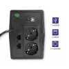 SAI Qoltec Monolith (sistema de alimentación ininterrumpida) Doble conversión (Online) 0,45 kVA 240 W 2 tomas de corriente
