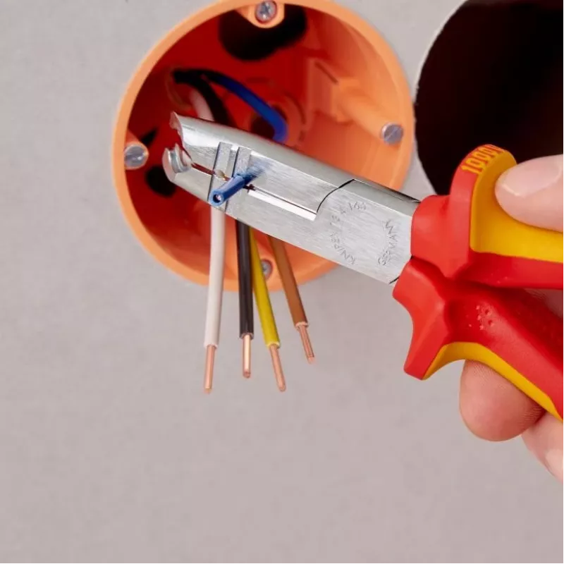 Alicates pelacables Knipex 13 46 165 rojo, amarillo