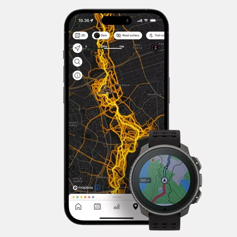 Suunto Vertical Solar 3,56 cm (1,4) matriz de puntos 49 mm 280 x 280 píxeles pantalla táctil negra GPS (satélite)