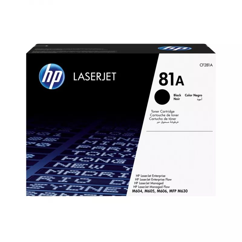 HP 81A Tóner original para LaserJet Negro, 10500 páginas, Negro, 1 unidad