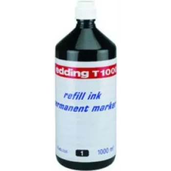 Edding T 1000 tinta de recarga para rotuladores permanentes, negro