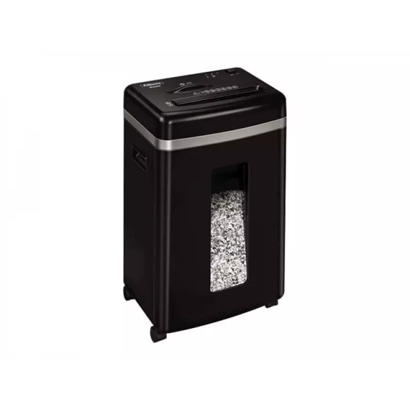 Destructora de documentos Fellowes Powershred 450M microcorte, capacidad 9 hojas, 2 x 12 mm, contenedor de 22 litros, negro