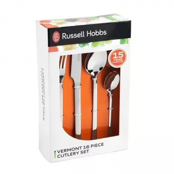 Cubertería Russell Hobbs BW028422EU7, 16 piezas, cubiertos de acero inoxidable