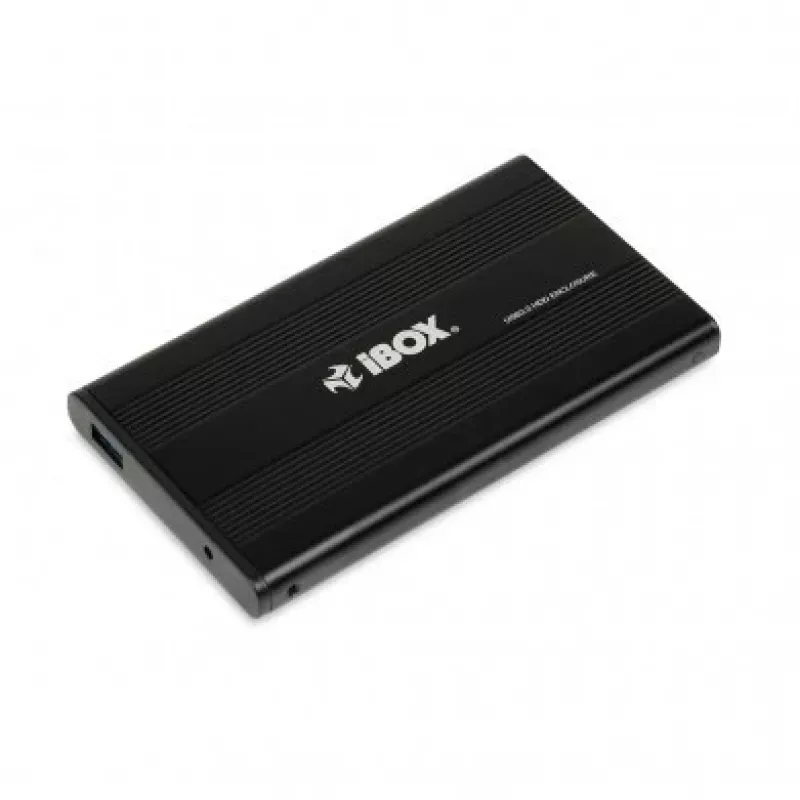 iBOX HD-02 carcasa externa para discos SATA de 2,5 pulgadas, USB 3.0, aluminio, negra