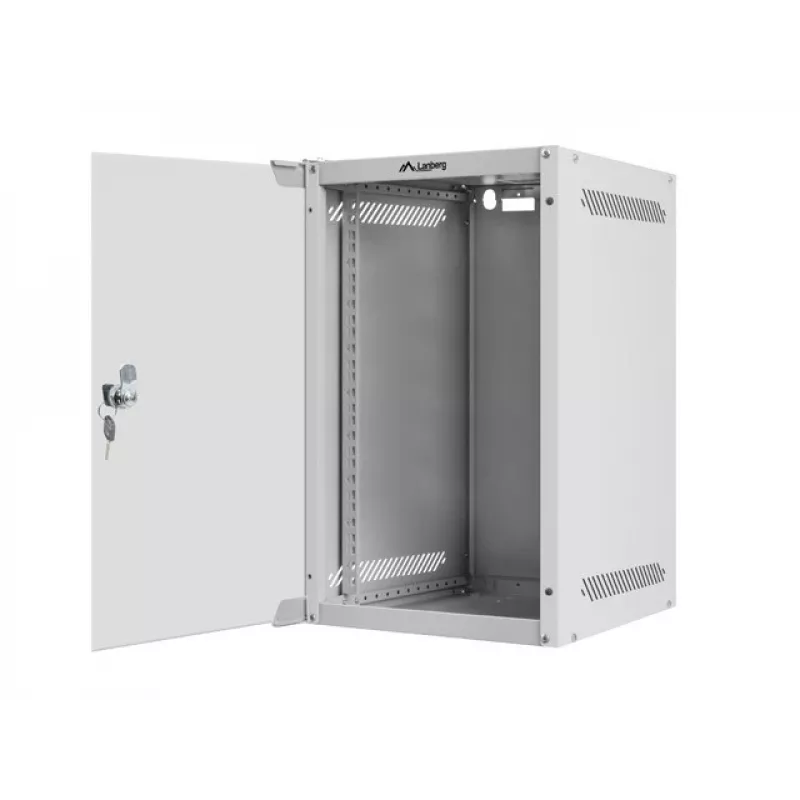 Caja de pared LANBERG WF10-2309-10S 9U, 280×310×469 mm, capacidad de carga 20 kg, gris