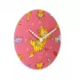 Reloj NeXtime 8810 Tickle My Tummy, Ø30 cm, pared, rosa/multicolor