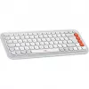 Logitech POP Icon Combo Bluetooth QWERTZ Swiss Naranja Blanco ratón