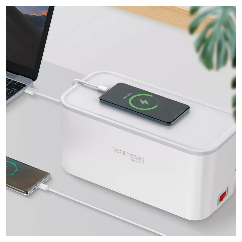 Regleta RealPower PowerBox 522 1,5 m 5 tomas AC interior blanca