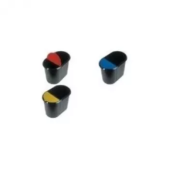 Helit Duo papelera - 29 l de capacidad - Ovalada - 350,0 mm de alto x 445,0 mm de ancho