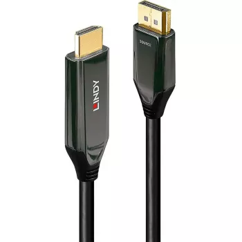 Lindy Cable activo DisplayPort 1.4 a HDMI 8K60 de 3 m, 3 m, DisplayPort, HDMI, conector macho, conector macho, recto