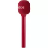 Micrófono de entrevistas portátil Rode Interview GO – Rojo (compacto, de mano, plug-and-play)