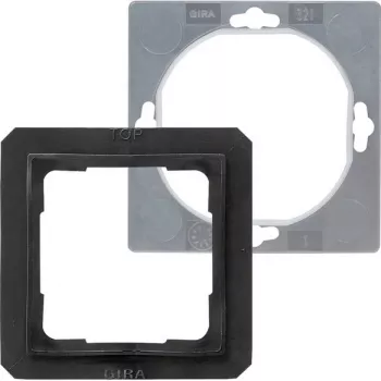 Gira 0252 27 IP44 Set de sellado para tomas de corriente System 55 con tapa abatible