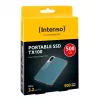SSD portátil Intenso TX100, 500 GB, USB 3.2, antracita/azul