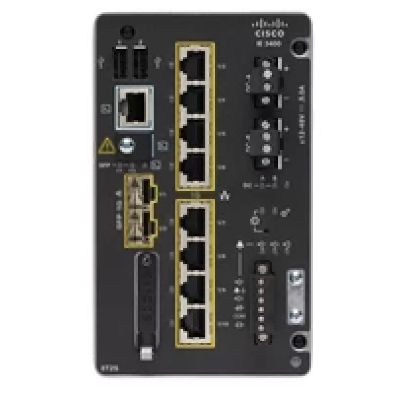 Switch gestionado Cisco Catalyst IE3400 L2 8x Gigabit Ethernet 3x USB