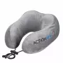 Almohada cervical ortopédica de viaje ActionMed PO400AM, relleno de espuma, gris – soporte para cuello y nuca