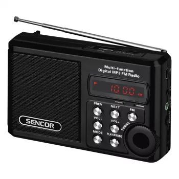 Radio portátil SRD 215 B MP3, USB, SD