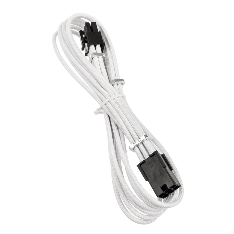 Cable de extensión PCIe BITFENIX Alchemy 6-Pin 45 cm con funda blanca
