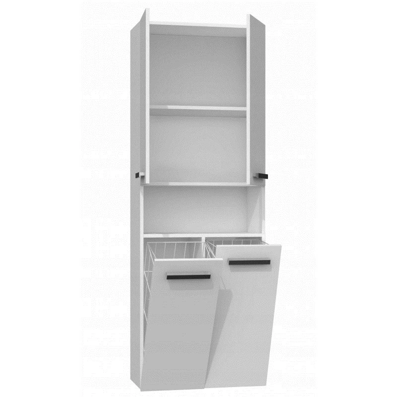 Armario de almacenamiento de baño Topeshop NEL 2K DK blanco