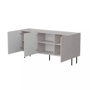 Cómoda Cama LUCCA 3D 165x40x80 cm — cashmere, aglomerado, cuerpo de 16 mm, grosor de puerta de 1,8 cm
