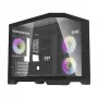 Darflash FT418 Caja de ordenador + 6 ventiladores aRGB (negro)